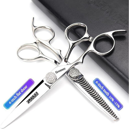 6 Zoll Friseurschere Set für Linke Hand – 2 Stück