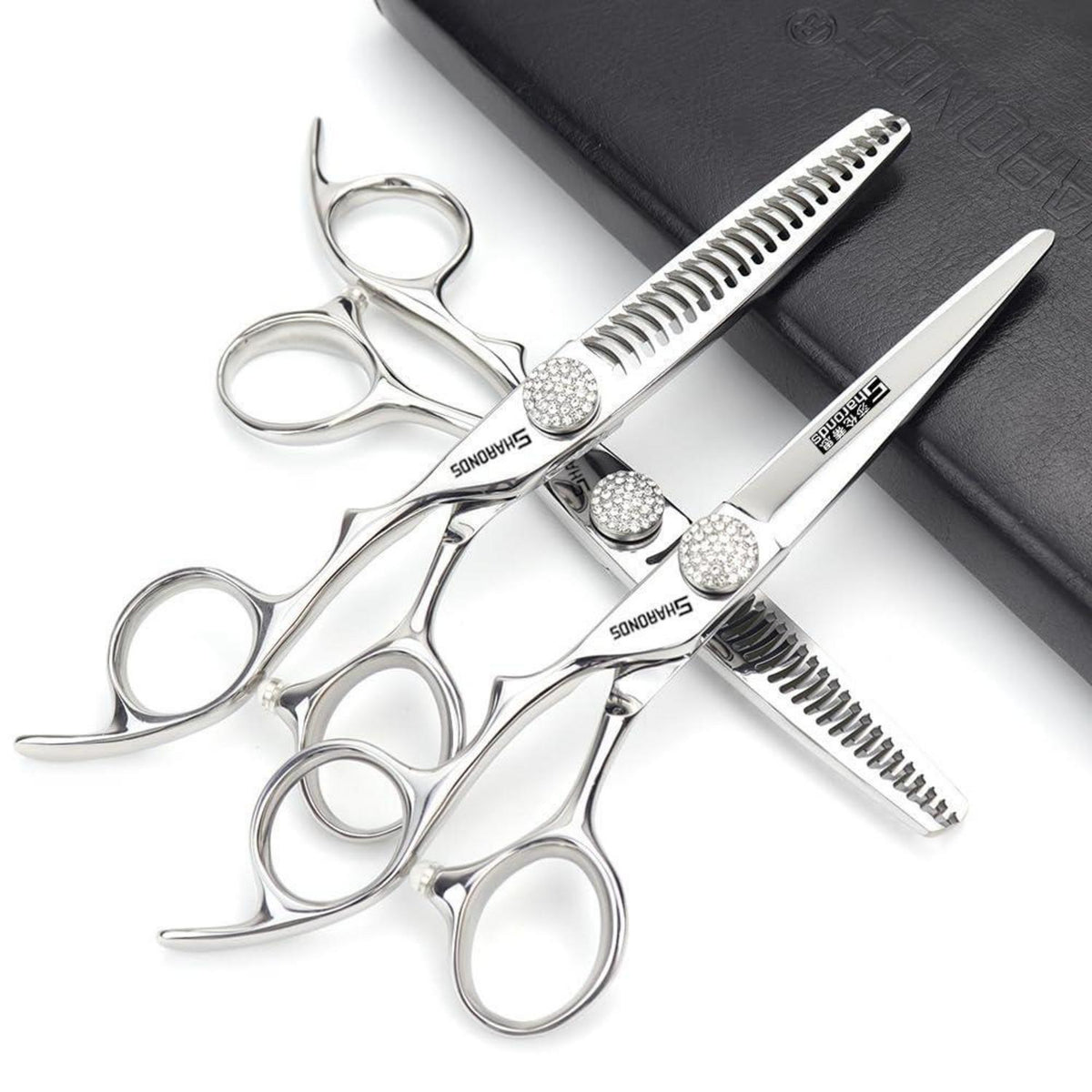 6 Zoll Friseurschere Set für Linke Hand – 3 Stück