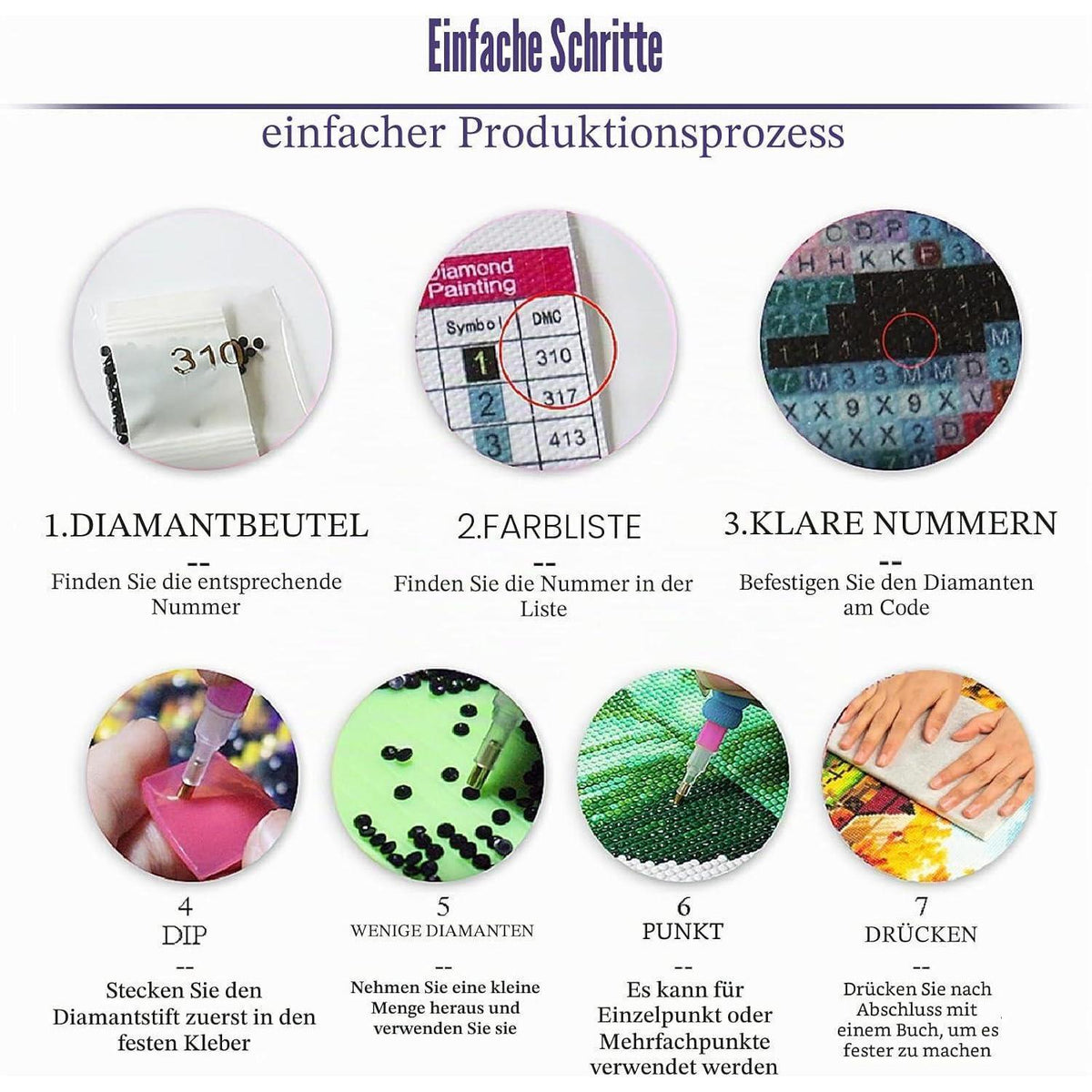 Diamantmalerei Set Erwachsene 30x40cm Vollbild DIY Kunstbild