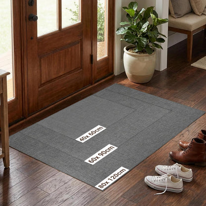 Fußmatte Grau 80x120 cm – Rutschfest & Saugfähig