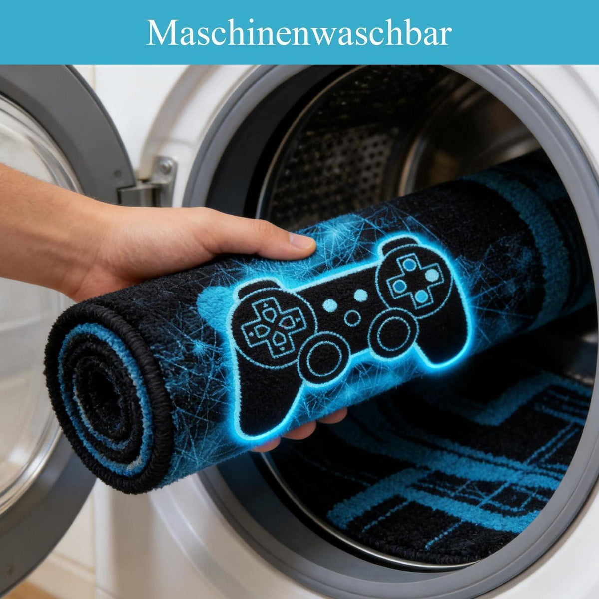 Gaming Teppich Controller Design – Rutschfest & Weich 80x120cm