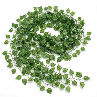 12x Efeu Girlande Künstlich – 25.2m Deko für Wand & Garten