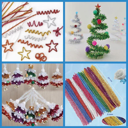200 Pfeifenreiniger Bunt – Bastelset für Kinder & DIY Projekte