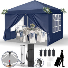3x3m Faltpavillon mit Seitenwänden – Wasserdicht & UV-Schutz