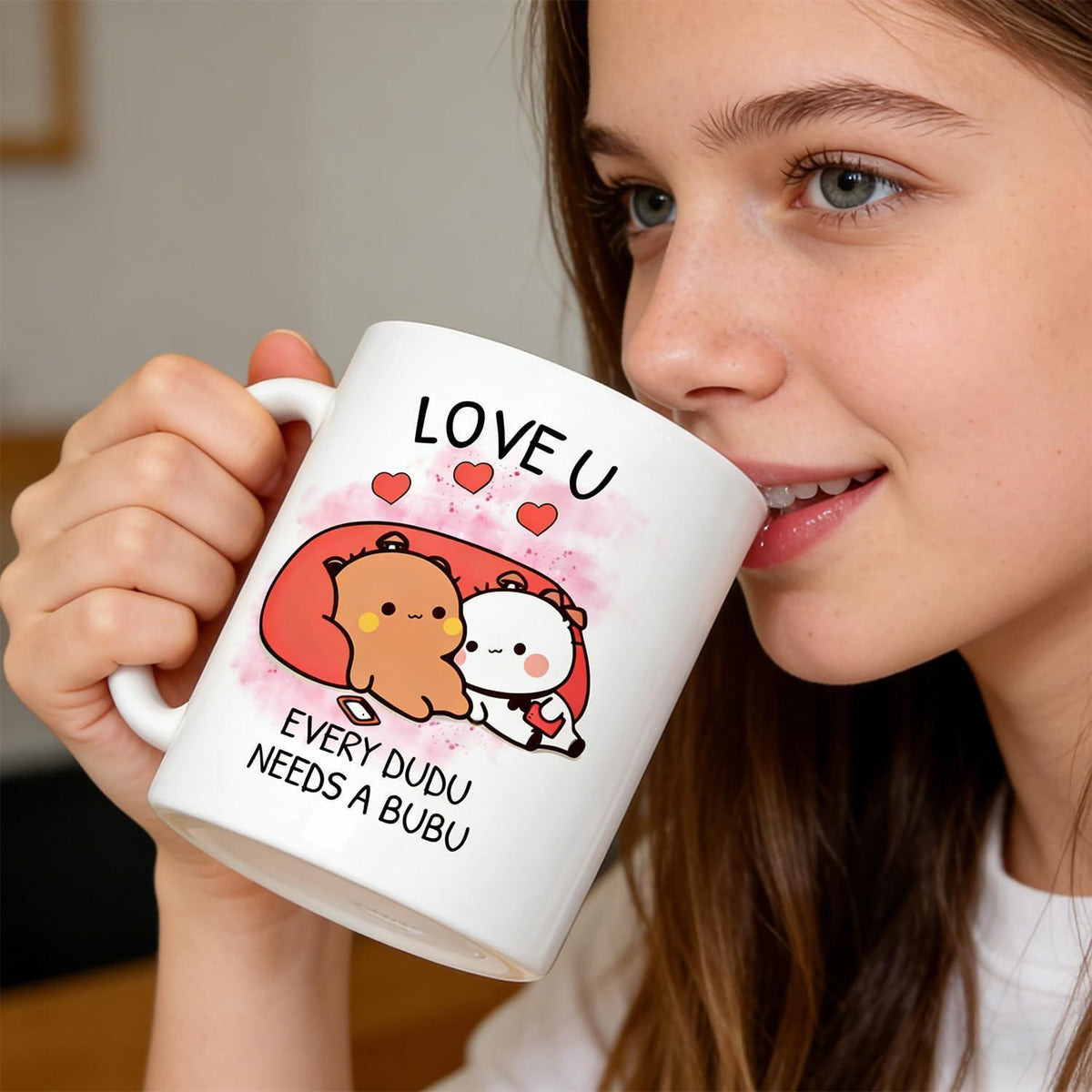 Bubu Dudu Tasse – Doppelseitig Bedruckter Kaffeebecher 350ml