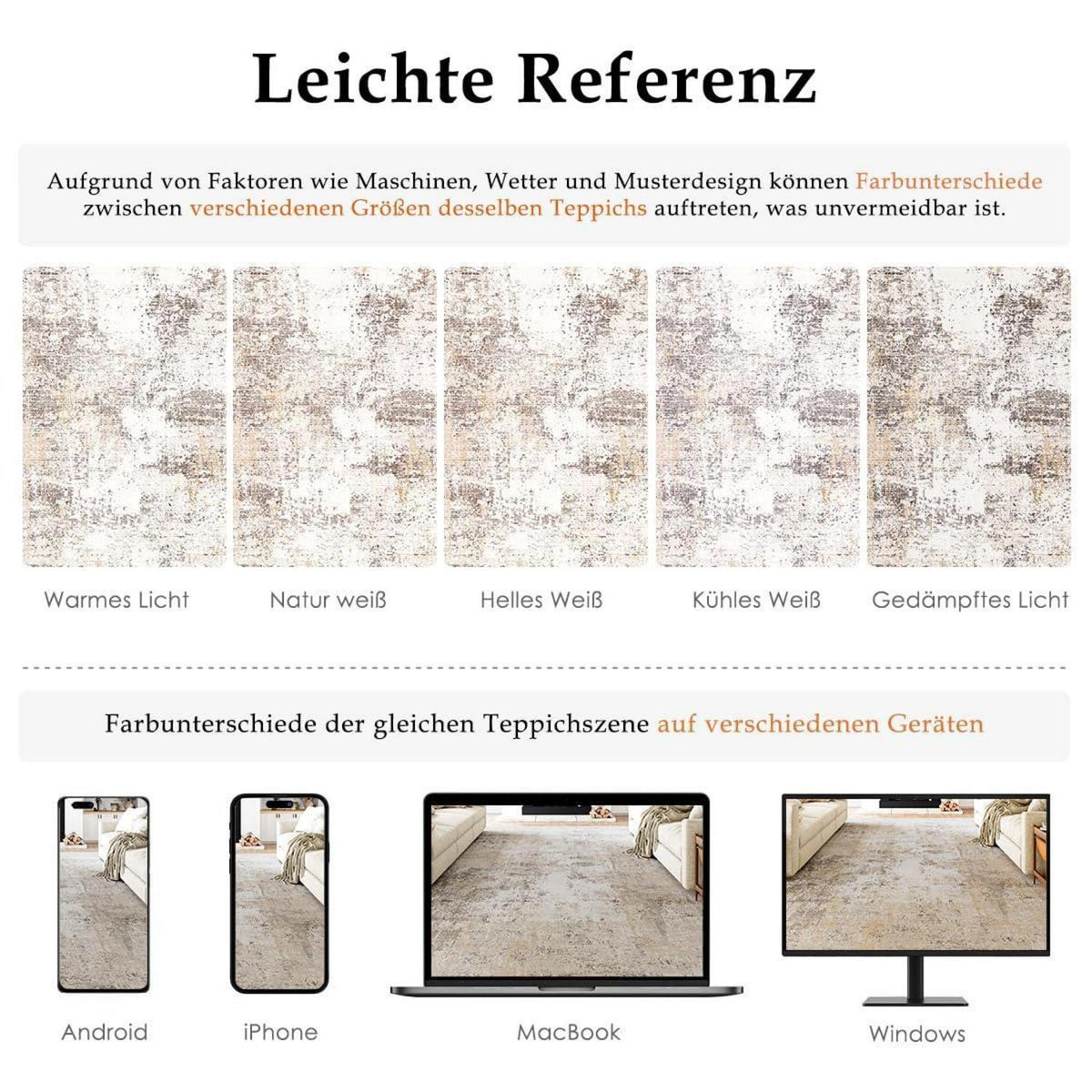 Läufer Beige Grau Abstrakt Waschbar 80x300cm