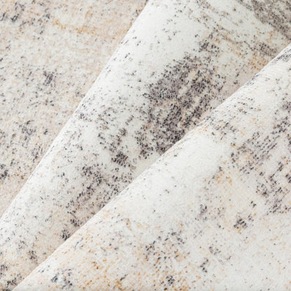 Läufer Flur Teppich Beige Grau 80x400cm Waschbar Modern
