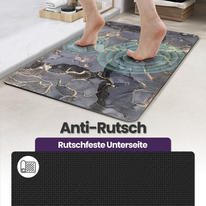 Rutschfeste Badematte 50x80 cm - Super Saugfähig & Schnelltrocknend