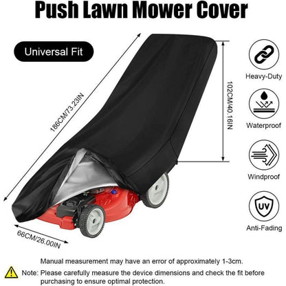 Wasserdichte Rasenmäher Abdeckung Universal 186x102x66cm