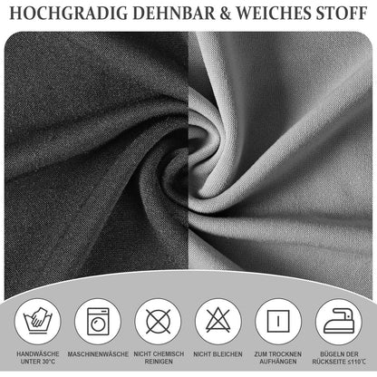 Stuhlhussen Set 6-teilig - Dunkelgrau & Hellgrau