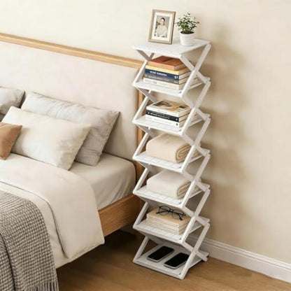 Bambus Schuhregal 4-lagig, platzsparend & klappbar