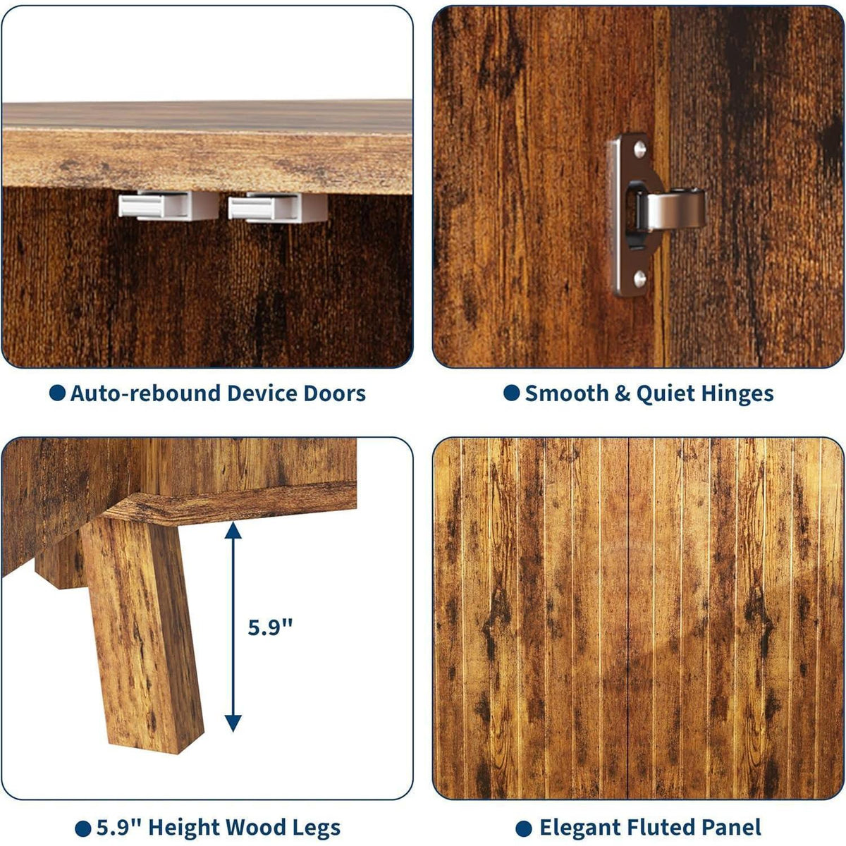 Eckschrank Braun – Verstellbar & Stabil für Bad, Wohnzimmer, Küche