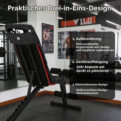 Fitness Handtuch Mikrofaser mit Reißverschlusstasche