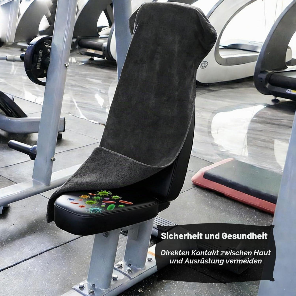 Fitness Handtuch Mikrofaser mit Reißverschlusstasche