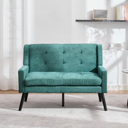 2-teiliges Sessel-Set Retrogrün – Wohnzimmer Lounge-Sofa