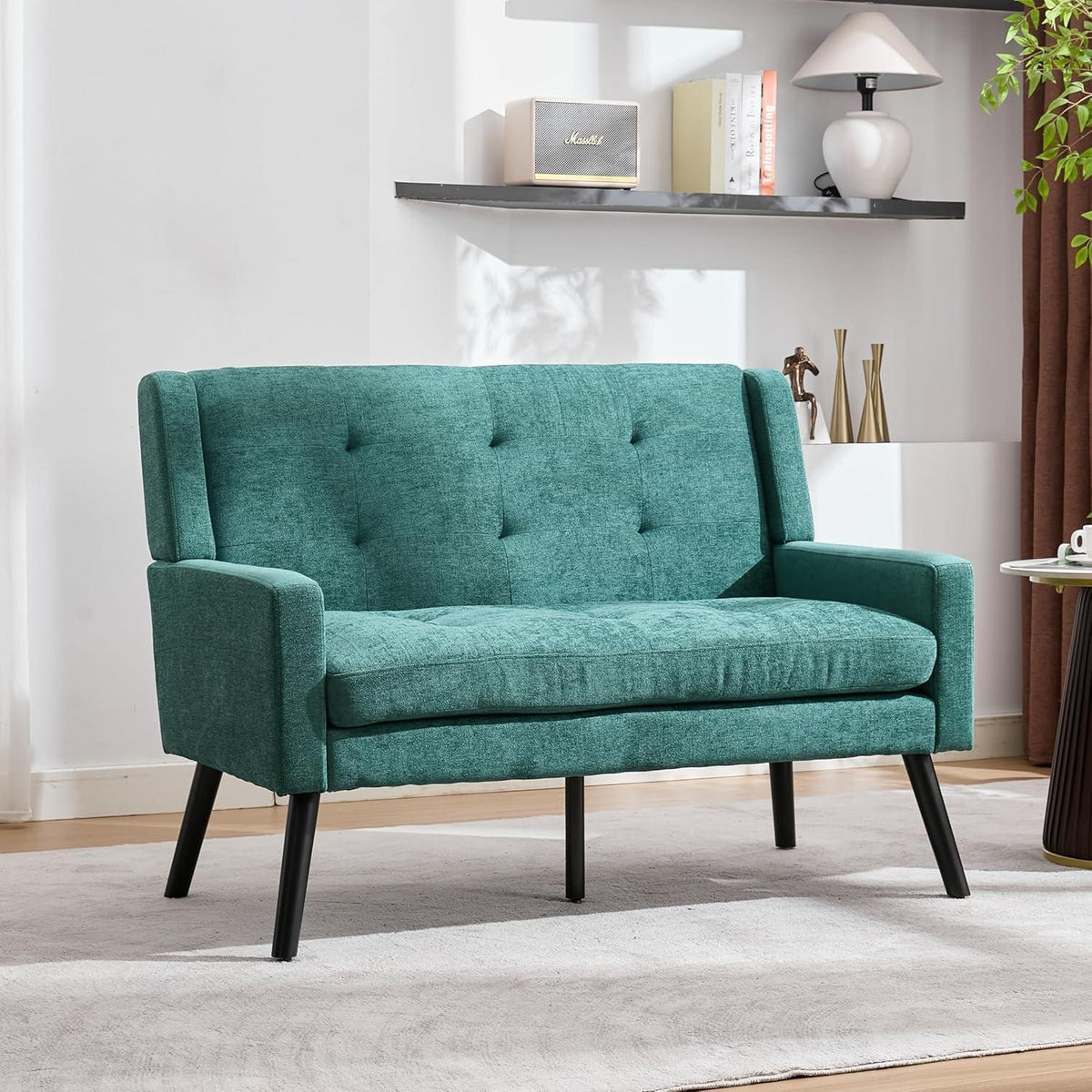 2-teiliges Sessel-Set Retrogrün – Wohnzimmer Lounge-Sofa