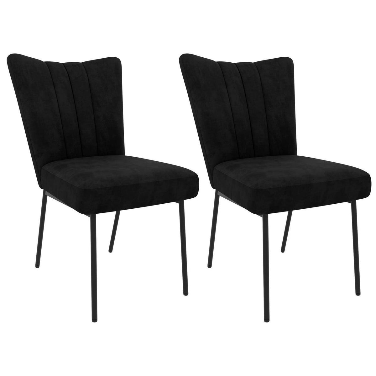 Samt Esszimmerstühle Set 2 - Modern & Komfortabel