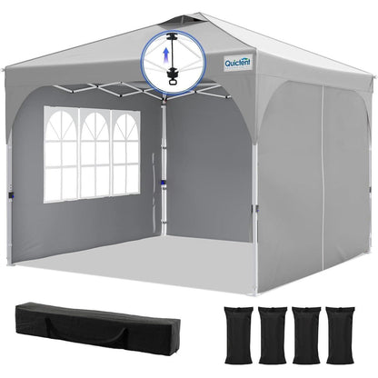 Faltpavillon 3x3m wasserdicht mit Seitenwänden & UV-Schutz