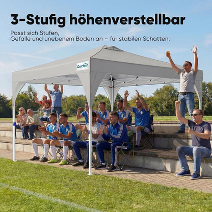 Faltpavillon 3x3m wasserdicht mit Seitenwänden & UV-Schutz