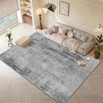 Grauer Teppich 200x300cm – Moderner Kurzflor Wohnteppich