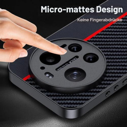 Xiaomi 17 Ultra Hülle: Wasserdicht, Stoßfest & Kohlefaser Rot/Schwarz