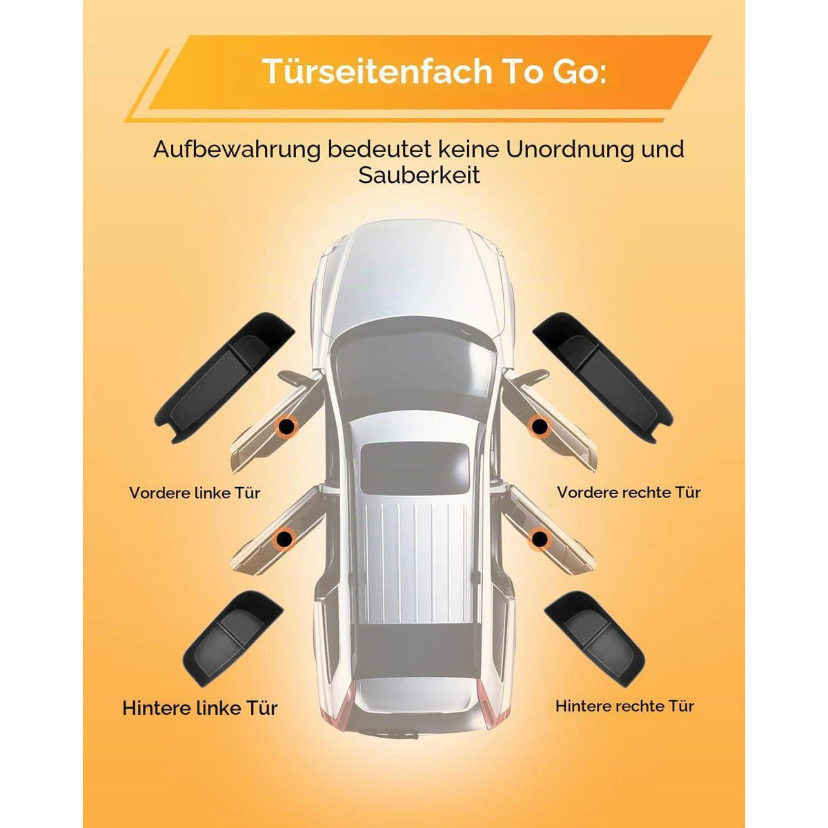 Tür-Organizer für Xpeng G6 2024-2026 – 4er Set