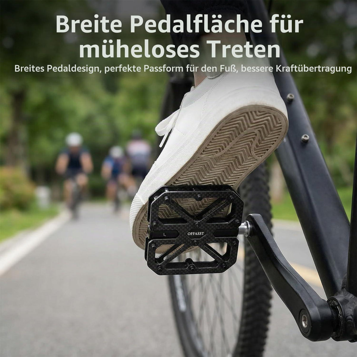 Carbon Fahrradpedale Ultraleicht 215g mit Titan-Achse