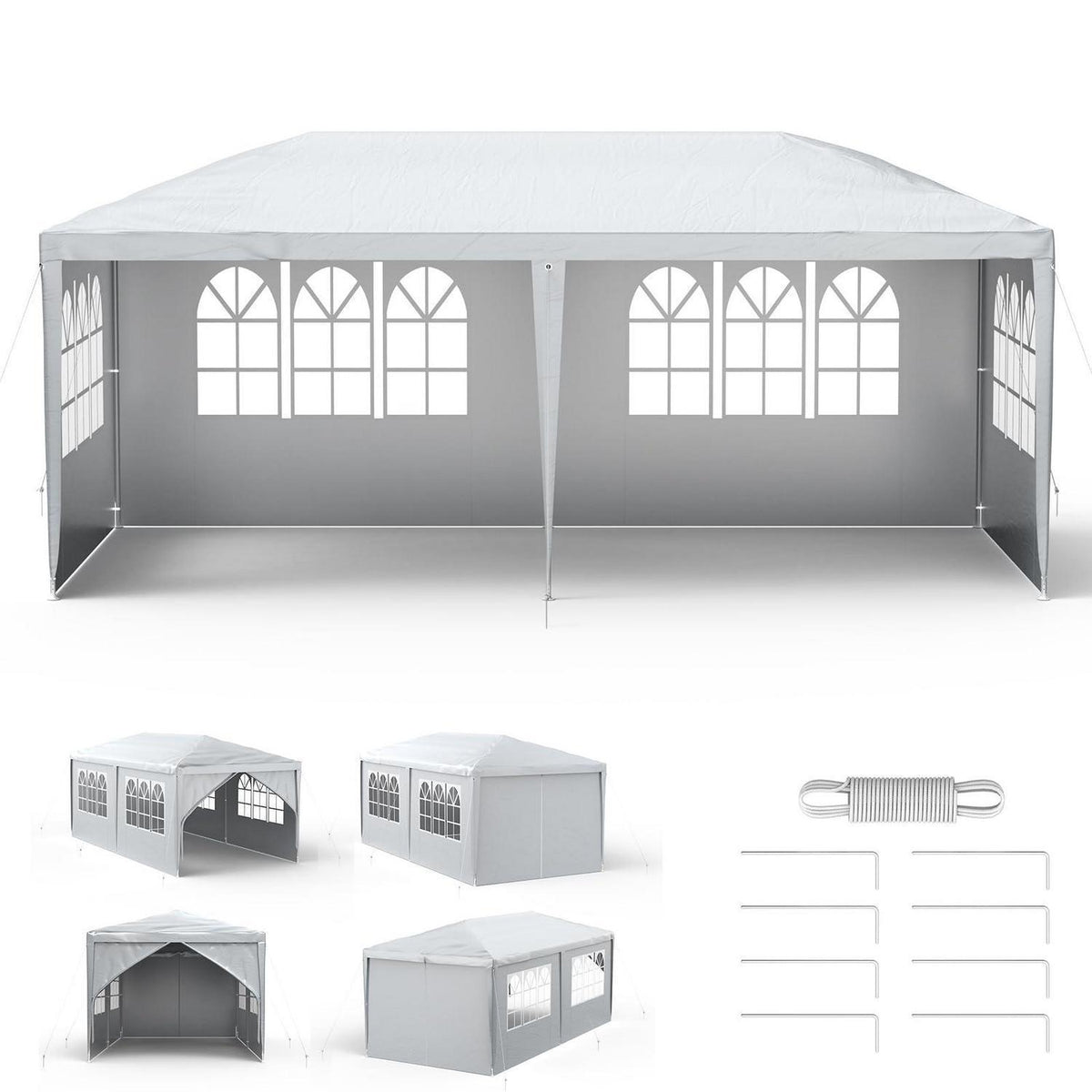 Party Zelt 3x6m – Wasserdicht & Robust für Garten & Camping