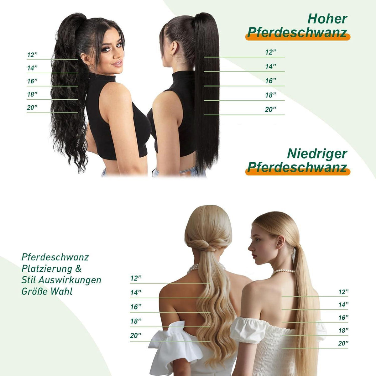 Blond Zopf Extension Echthaar – Remy Menschenhaar, 35cm