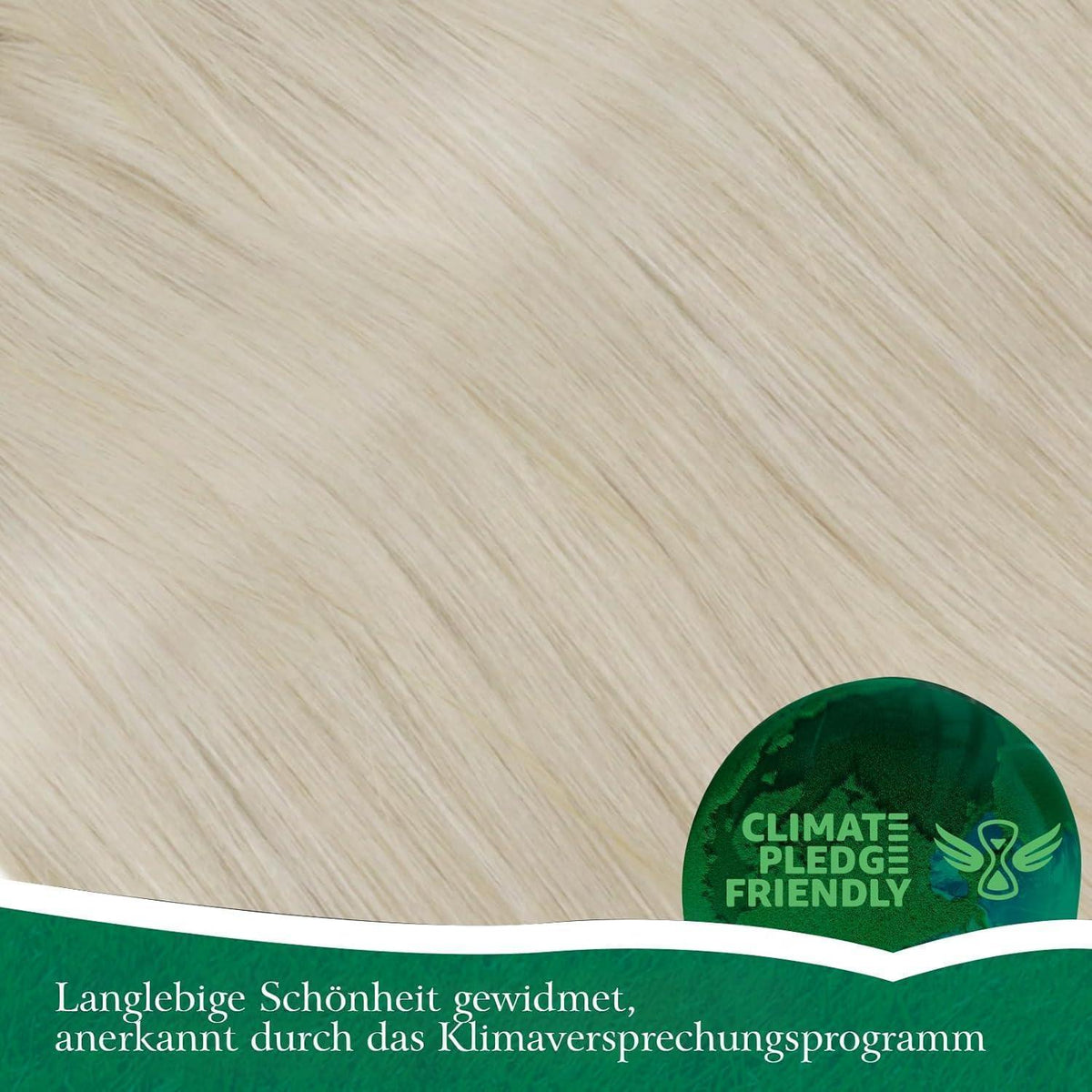 Blond Zopf Extension Echthaar – Remy Menschenhaar, 35cm