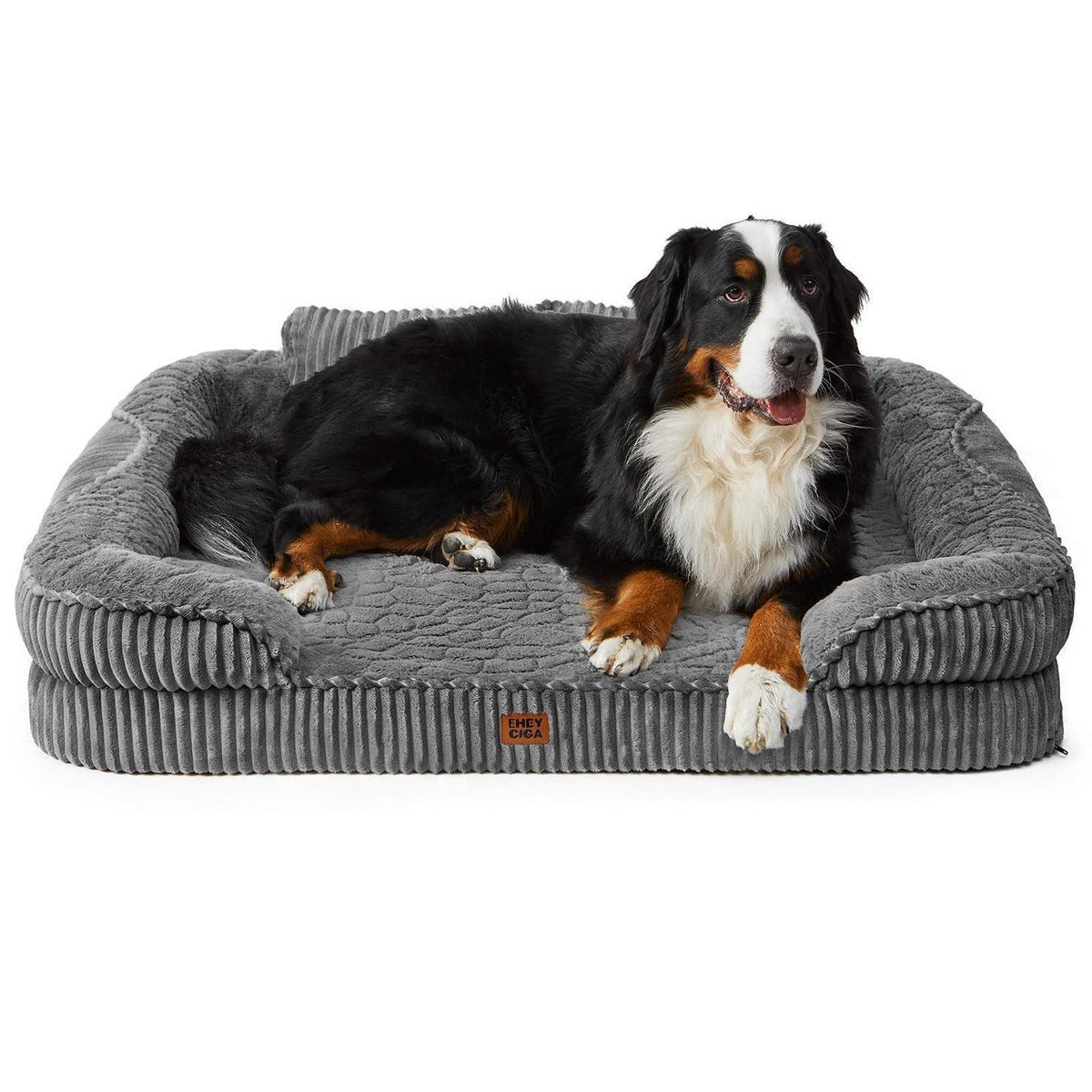 Orthopädisches Hundebett Groß, Grau – Bequemes Sofa für Hunde