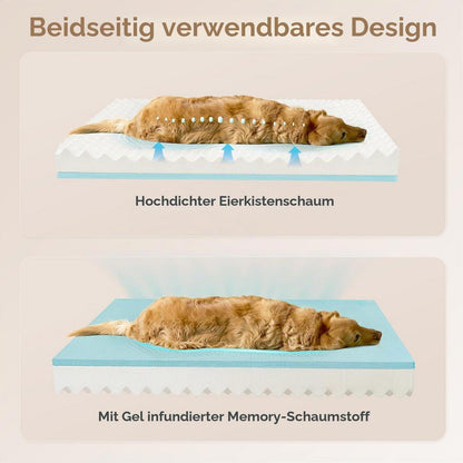 Orthopädisches Hundebett Groß, Grau – Bequemes Sofa für Hunde