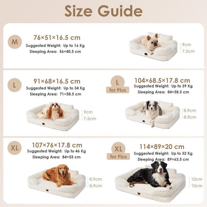 Orthopädisches Hundebett Mittelgroß – Bequemes Sofa für Hunde