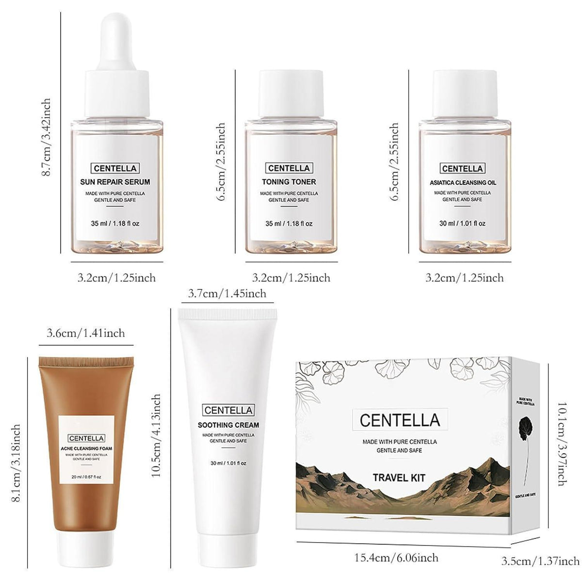 Centella Gesichtspflege Set – Beruhigend & Regenerierend