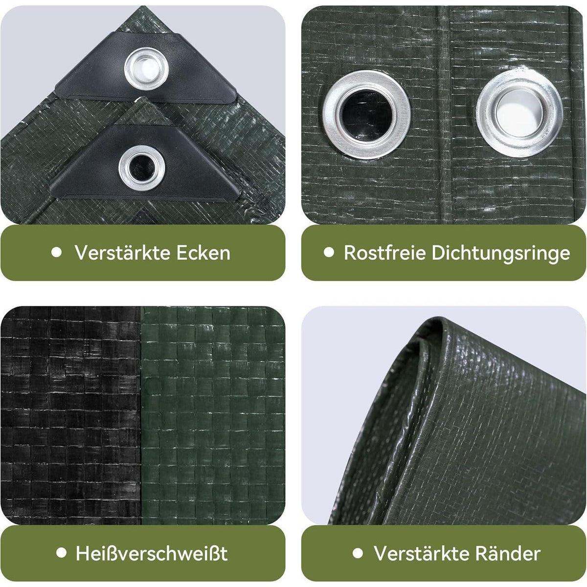 Schwerlast-Abdeckplane 6x8m – Wasserdicht, UV-Beständig & Reißfest