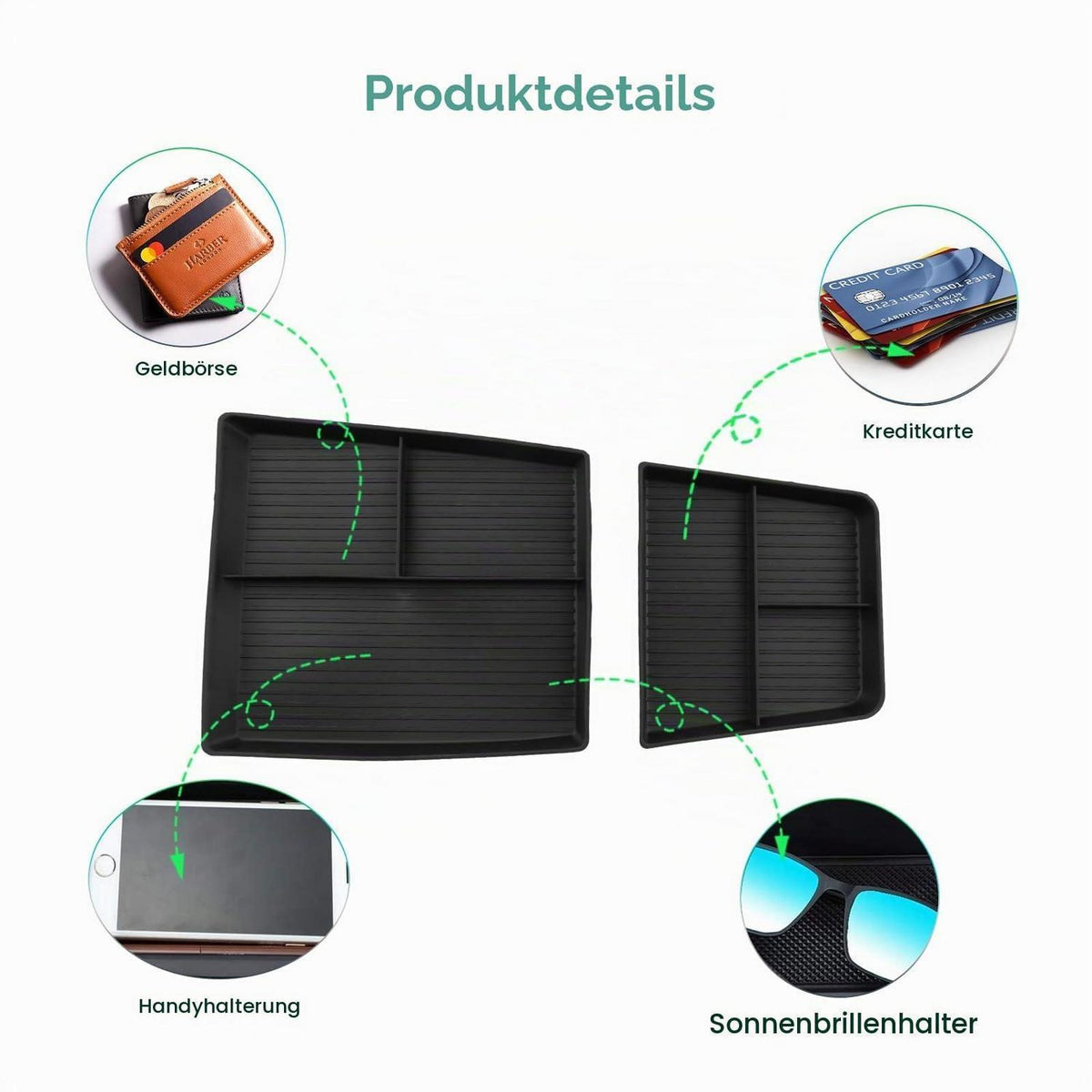 Mittelkonsolen Organizer für Skoda Enyaq RS & Elroq RS