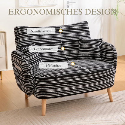 Ohrensessel Relaxsessel Schwarz – Bequemer Lesesessel mit Stauraum