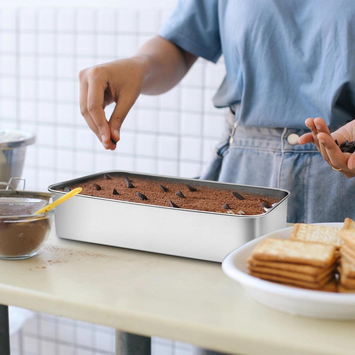 Edelstahl Brotbackform 33x15x6.7cm – Für Brot, Kuchen & mehr