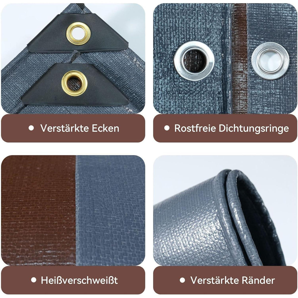 Schwere Abdeckplane 3x5m | 280g/m² | Reißfest & Wasserdicht