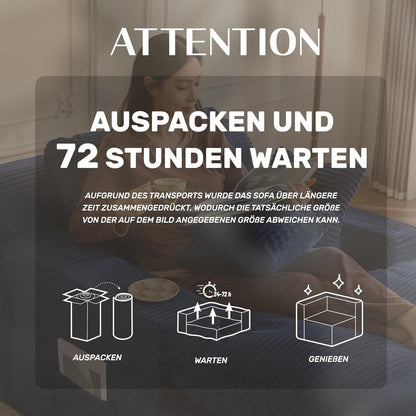 160cm Chaiselongue Sofa mit Schlafsofa Funktion – Navyblau