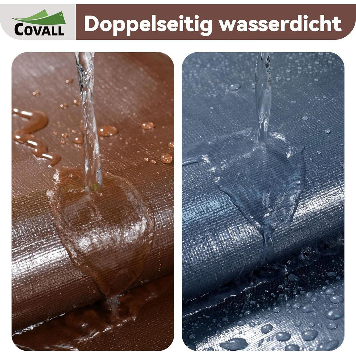 Schwere Abdeckplane 4x6m | 280g/m² | Reißfest & Wasserdicht
