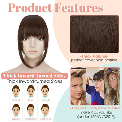Clip-in Pony – Französisch, Schokoladenbraun, für jeden Look