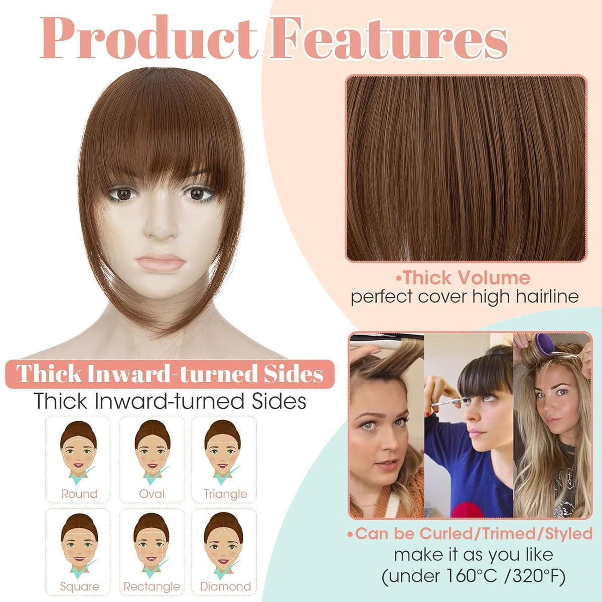Clip-in Pony – Hellbraun, Synthetisch & Vielseitig