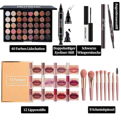 Make-Up Set für Frauen – 40 Farben Lidschatten & Kosmetik Geschenk