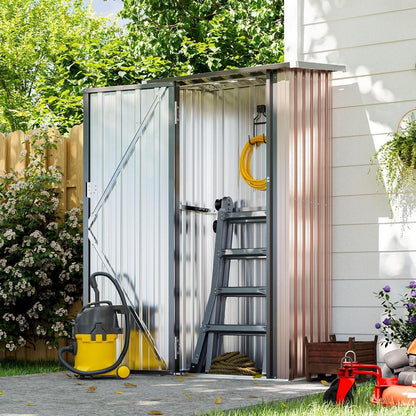 Metallschuppen 3x2 ft abschließbar – Gartenhaus für Werkzeug & Geräte