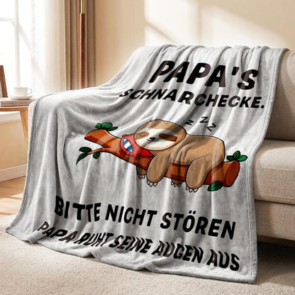 Papa Geschenkset mit Kuscheldecke – Lustiges Vatertagsgeschenk