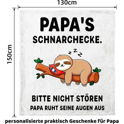 Papa Geschenkset mit Kuscheldecke – Lustiges Vatertagsgeschenk