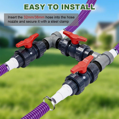 Bypass Pool Set mit Adapter für Heizung – 32/38mm Schläuche