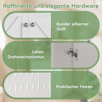 Weißes Sideboard mit 2 Schubladen & 4 Türen – Buffet Küche Esszimmer