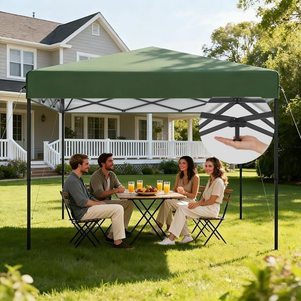 3x3m Pop Up Pavillon – Wasserdicht & Stabil für Garten & Camping